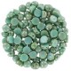 Czech 2-hole Cabochon Perlen 6mm Jade Picasso